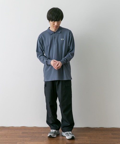 URBAN RESEARCH DOORS（アーバンリサーチドアーズ）の「『別注』PENNEYS×DOORS　THE FOX 鹿の子ロングスリーブ ポロ（ポロシャツ・メンズ・ブルー系その他/ネイビー/ホワイト・MEDIUM/LARGE）」の19枚目の写真