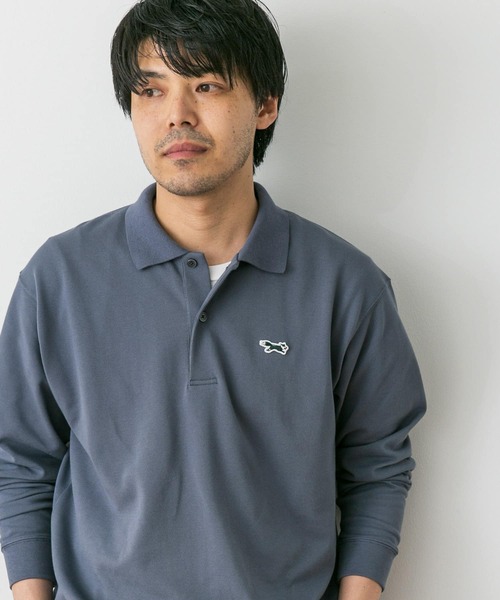 URBAN RESEARCH DOORS（アーバンリサーチドアーズ）の「『別注』PENNEYS×DOORS　THE FOX 鹿の子ロングスリーブ ポロ（ポロシャツ・メンズ・ブルー系その他/ネイビー/ホワイト・MEDIUM/LARGE）」の20枚目の写真