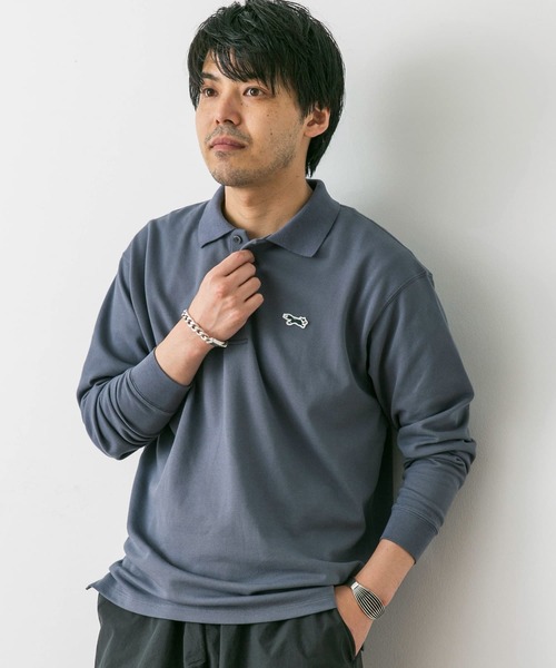 URBAN RESEARCH DOORS（アーバンリサーチドアーズ）の「『別注』PENNEYS×DOORS　THE FOX 鹿の子ロングスリーブ ポロ（ポロシャツ・メンズ・ブルー系その他/ネイビー/ホワイト・MEDIUM/LARGE）」の21枚目の写真