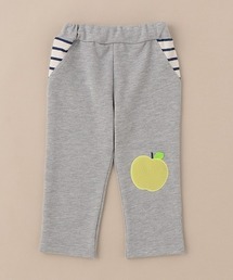 りんごアップリケ ロングパンツ