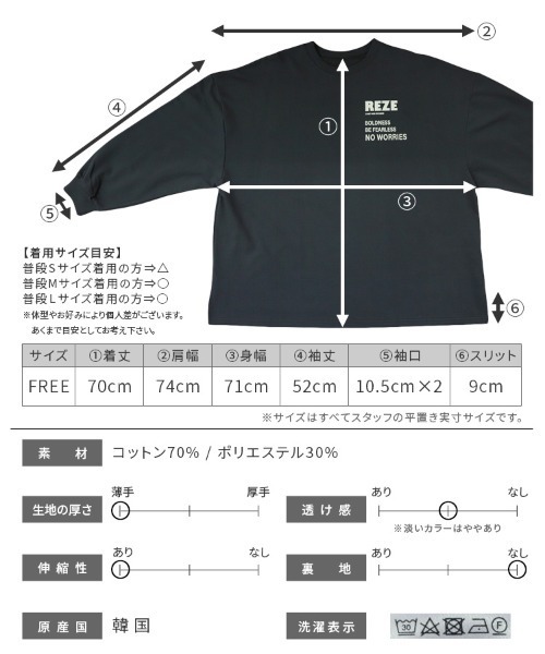 reca(レカ)の「大人ルーズなロゴロンTシャツ(Tシャツ/カットソー・レディース・オートミール/チャコールグレー/オフホワイト・FREE)」の12枚目の写真
