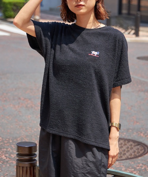 TES COMFORTABLE PILE LOOSE T-SHIRT / レディースパイルTシャツ