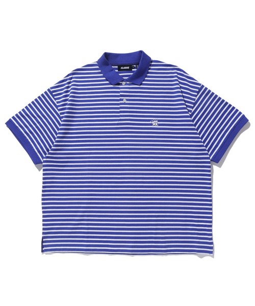 【セール】CROWN STRIPED POLO SHIRT（ポロシャツ）｜XLARGE（エクストララージ）