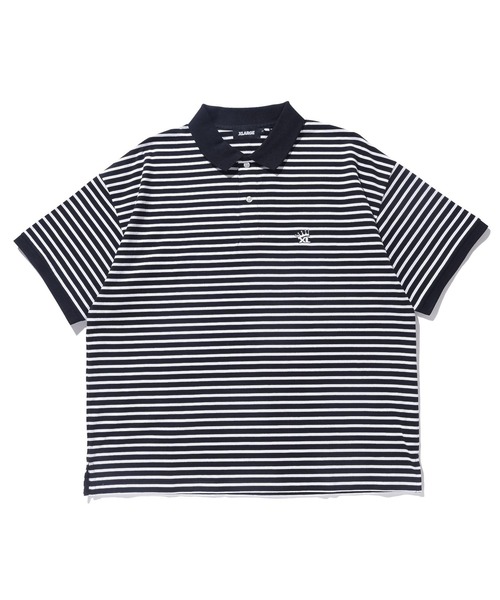【セール】CROWN STRIPED POLO SHIRT（ポロシャツ）｜XLARGE（エクストララージ）