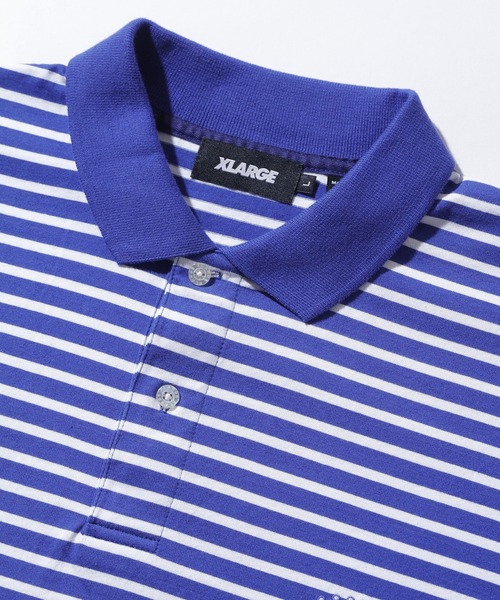 【セール】CROWN STRIPED POLO SHIRT（ポロシャツ）｜XLARGE（エクストララージ）