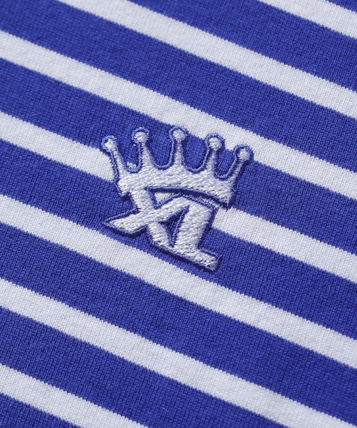 XLARGE クラウン ストライプ 半袖 ポロシャツ 送料込 XLARGE ポロシャツ CROWN STRIPED POLO SHIRT メンズ レディース