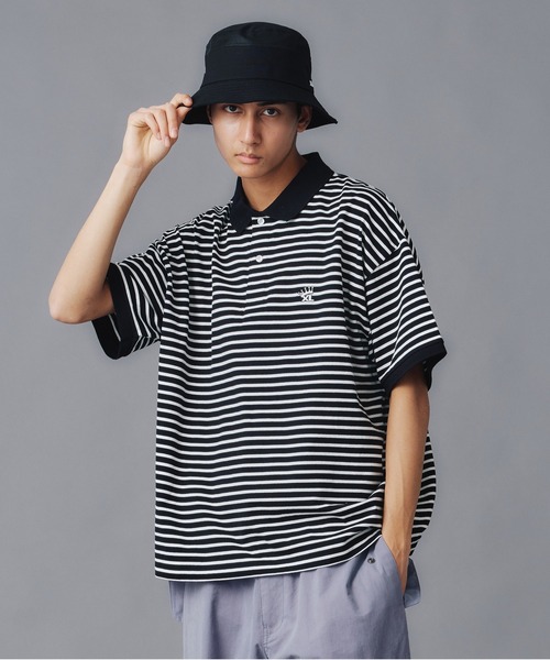 【セール】CROWN STRIPED POLO SHIRT（ポロシャツ）｜XLARGE（エクストララージ）