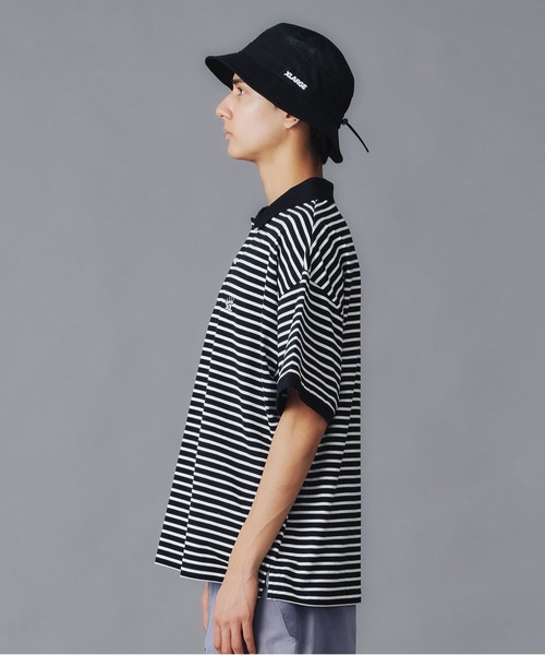 【セール】CROWN STRIPED POLO SHIRT（ポロシャツ）｜XLARGE（エクストララージ）