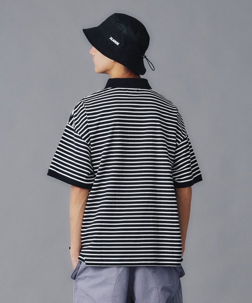 【セール】CROWN STRIPED POLO SHIRT（ポロシャツ）｜XLARGE（エクストララージ）