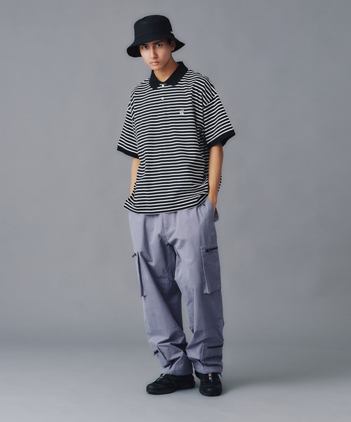 【セール】CROWN STRIPED POLO SHIRT（ポロシャツ）｜XLARGE（エクストララージ）