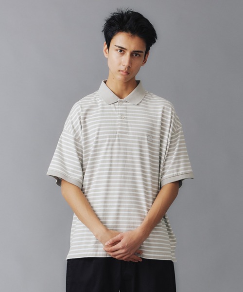 【セール】CROWN STRIPED POLO SHIRT（ポロシャツ）｜XLARGE（エクストララージ）