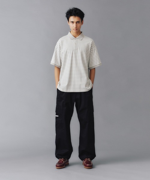 【セール】CROWN STRIPED POLO SHIRT（ポロシャツ）｜XLARGE（エクストララージ）
