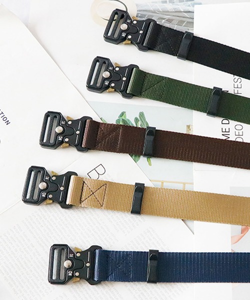 florist（フローリスト）の「【無段階調整】ミリタリータクティカルナイロンガチャベルト（ベルト・レディース・ネイビー/ベージュ/ブラウン/グリーン/ブラック・M/L）」の18枚目の写真