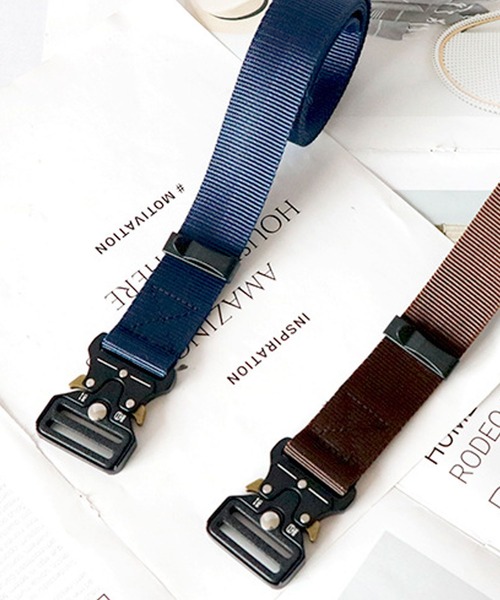 florist（フローリスト）の「【無段階調整】ミリタリータクティカルナイロンガチャベルト（ベルト・レディース・ネイビー/ベージュ/ブラウン/グリーン/ブラック・M/L）」の19枚目の写真