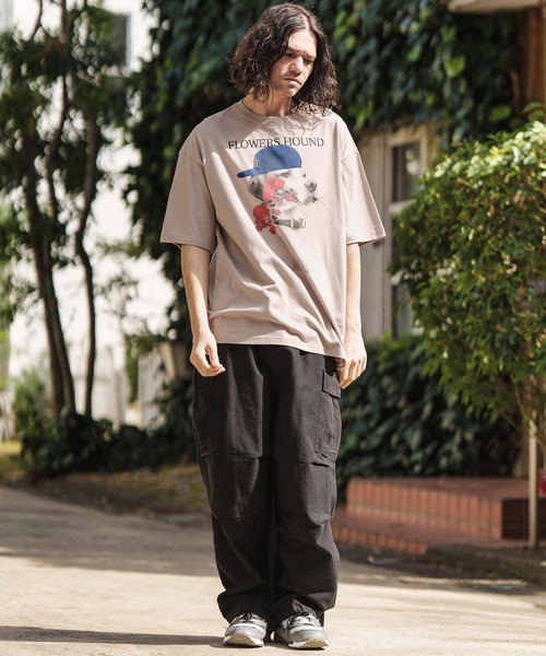 mt8944- ビッグシルエットプリントTシャツ(Flower Hound)(Tシャツ/カットソー)|CAMBIO(カンビオ) mt8944- ビッグシルエットプリントTシャツ(Flower Hound)(Tシャツ/カットソー)|CAMBIO(カンビオ)