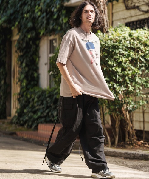 mt8944- ビッグシルエットプリントTシャツ(Flower Hound)(Tシャツ/カットソー)|CAMBIO(カンビオ) mt8944- ビッグシルエットプリントTシャツ(Flower Hound)(Tシャツ/カットソー)|CAMBIO(カンビオ)