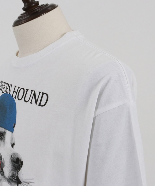 mt8944- ビッグシルエットプリントTシャツ(Flower Hound)(Tシャツ/カットソー)|CAMBIO(カンビオ) mt8944- ビッグシルエットプリントTシャツ(Flower Hound)(Tシャツ/カットソー)|CAMBIO(カンビオ)