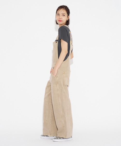 Levi's(リーバイス)の「Levi's/リーバイス バギーハイウエストオーバーオール ベージュ WORK YOU'RE NOT WELCOME(サロペット/オーバーオール・レディース・マルチ・S/M/XS)」の5枚目の写真