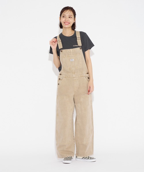 Levi's(リーバイス)の「Levi's/リーバイス バギーハイウエストオーバーオール ベージュ WORK YOU'RE NOT WELCOME(サロペット/オーバーオール・レディース・マルチ・S/M/XS)」の4枚目の写真