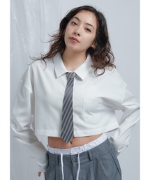 ネクタイ付きショートシャツ