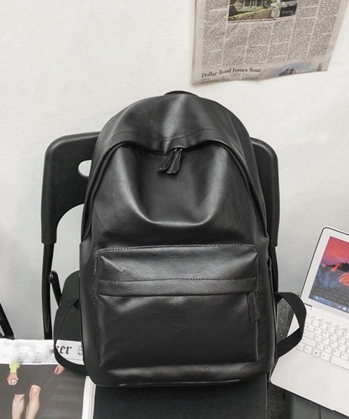 Miniministore(ミニミニストア)の「PUレザー リュックサック大容量男女兼用(バックパック/リュック・レディース・ピンク/ブラック/ブルー/グレー/アイボリー/オリーブ・FREE)」の21枚目の写真