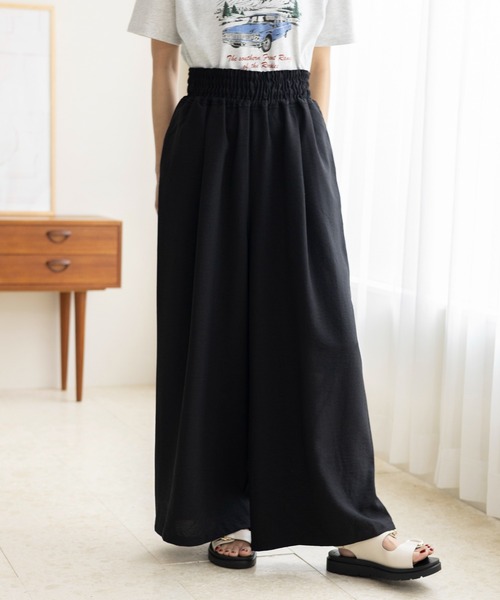 LEPSIM（レプシィム）の「ギャザーワイドフレアパンツ　109734（その他パンツ・レディース・カーキ/ブラック/アイボリー/ベージュ・FREE）」の15枚目の写真