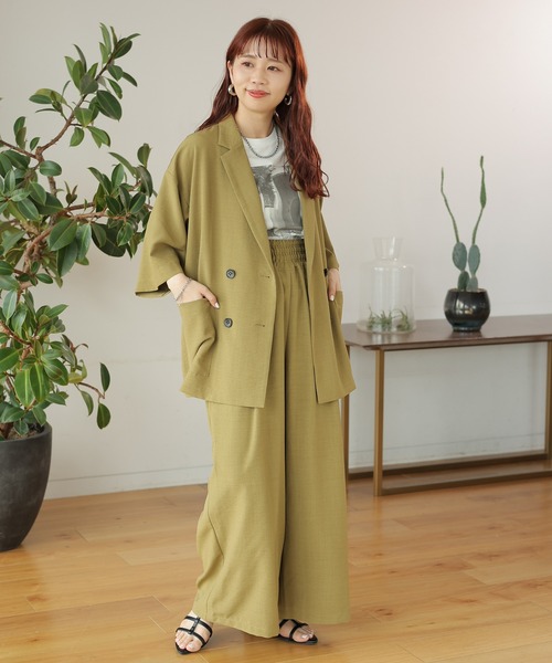 ♡♡出品 セール】ギャザーワイドフレアパンツ 109734（その他パンツ