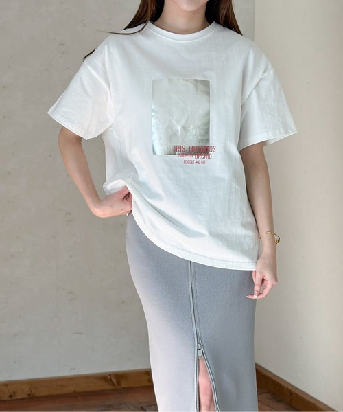 Per sist ence(パーシエンス)の「箔&カラープリントコットンオーバーサイズTシャツ(Tシャツ/カットソー・レディース・C/D/E/F/A/H/J/B/G/I・FREE)」の20枚目の写真