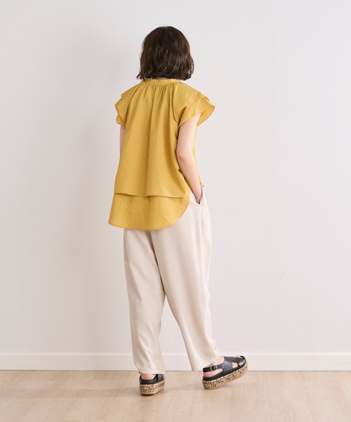 INED CLARO（イネドクラロ）の「カラミタンブラー2WAYブラウス（シャツ/ブラウス・レディース・イエロー/オフホワイト/サックスブルー/ブラック・フリー）」の20枚目の写真