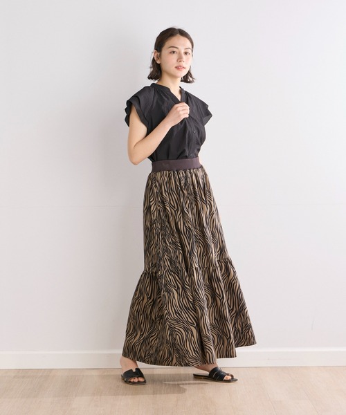 INED CLARO（イネドクラロ）の「カラミタンブラー2WAYブラウス（シャツ/ブラウス・レディース・イエロー/オフホワイト/サックスブルー/ブラック・フリー）」の22枚目の写真