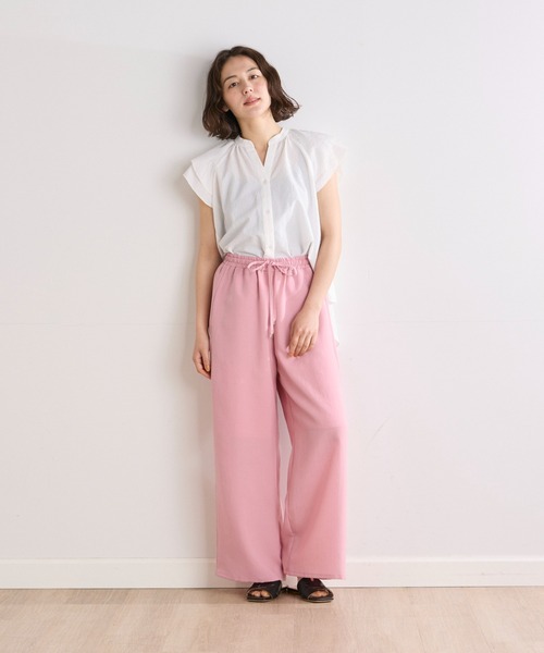 INED CLARO（イネドクラロ）の「カラミタンブラー2WAYブラウス（シャツ/ブラウス・レディース・イエロー/オフホワイト/サックスブルー/ブラック・フリー）」の15枚目の写真