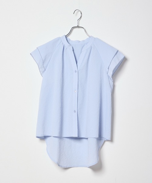 INED CLARO（イネドクラロ）の「カラミタンブラー2WAYブラウス（シャツ/ブラウス・レディース・イエロー/オフホワイト/サックスブルー/ブラック・フリー）」の11枚目の写真