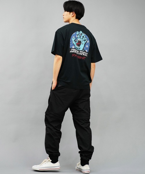 SANTA CRUZ（サンタクルーズ）の「【ムラサキスポーツ限定】SANTACRUZ/サンタクルーズ 半袖Tシャツ 麻柄 カタカナ 502241416（Tシャツ/カットソー・メンズ・ホワイト/ブラック・M/L/XL）」の12枚目の写真