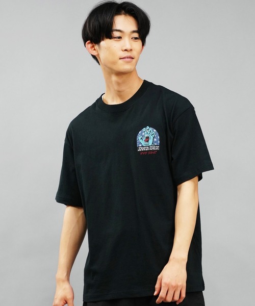 SANTA CRUZ（サンタクルーズ）の「【ムラサキスポーツ限定】SANTACRUZ/サンタクルーズ 半袖Tシャツ 麻柄 カタカナ 502241416（Tシャツ/カットソー・メンズ・ホワイト/ブラック・M/L/XL）」の20枚目の写真