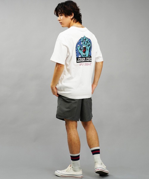 SANTA CRUZ（サンタクルーズ）の「【ムラサキスポーツ限定】SANTACRUZ/サンタクルーズ 半袖Tシャツ 麻柄 カタカナ 502241416（Tシャツ/カットソー・メンズ・ホワイト/ブラック・M/L/XL）」の13枚目の写真