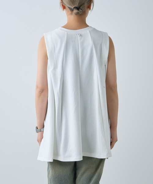 Franklin Climbing(フランクリンクライミング)の「【Retreat】タックノースリーブTee(Tシャツ/カットソー・レディース・ブラック/オフホワイト/スカイブルー・ONE SIZE)」の22枚目の写真