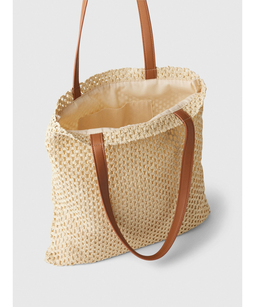 GAP(ギャップ)の「ストロー トートバッグ(トートバッグ・レディース・ナチュラル・ONE SIZE)」の4枚目の写真