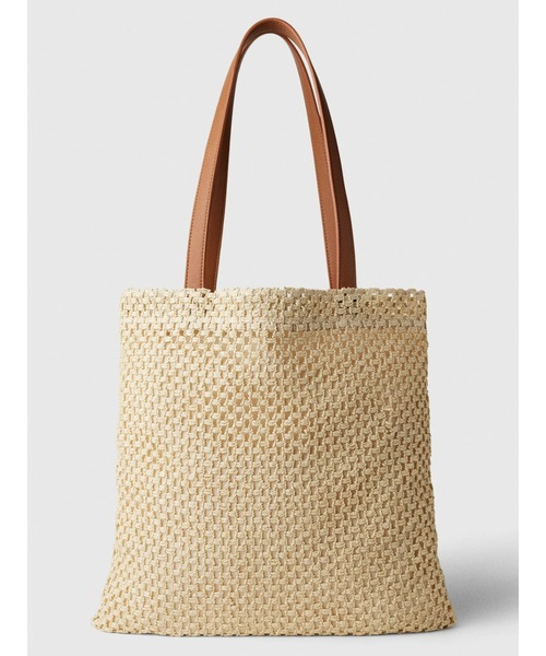 GAP(ギャップ)の「ストロー トートバッグ(トートバッグ・レディース・ナチュラル・ONE SIZE)」の1枚目の写真