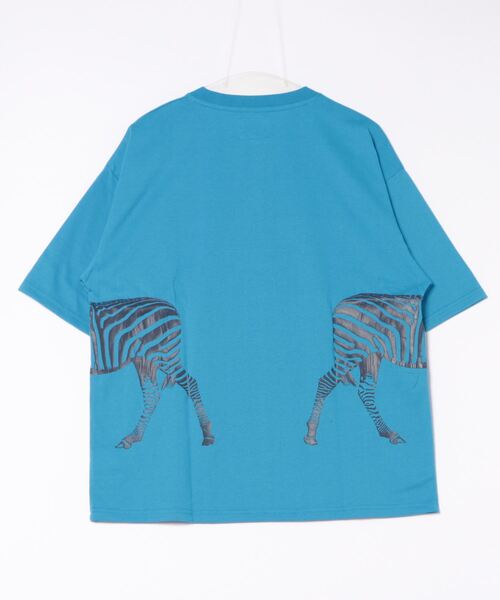 CORISCO(コリスコ)の「アニマルサイドプリントTシャツ(M1)(Tシャツ/カットソー・メンズ・ブルー/オレンジ/ブラック/ダークグリーン/ホワイト/ネイビー/ホワイト系その他2/ホワイト系その他3/ブラック系その他2/ブラック系その他3・MEDIUM/LARGE/X-LARGE)」の14枚目の写真