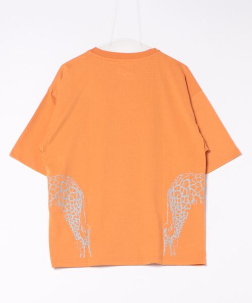 CORISCO(コリスコ)の「アニマルサイドプリントTシャツ(M1)(Tシャツ/カットソー・メンズ・ブルー/オレンジ/ブラック/ダークグリーン/ホワイト/ネイビー/ホワイト系その他2/ホワイト系その他3/ブラック系その他2/ブラック系その他3・MEDIUM/LARGE/X-LARGE)」の16枚目の写真