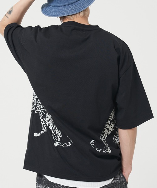 CORISCO(コリスコ)の「アニマルサイドプリントTシャツ(M1)(Tシャツ/カットソー・メンズ・ブルー/オレンジ/ブラック/ダークグリーン/ホワイト/ネイビー/ホワイト系その他2/ホワイト系その他3/ブラック系その他2/ブラック系その他3・MEDIUM/LARGE/X-LARGE)」の21枚目の写真
