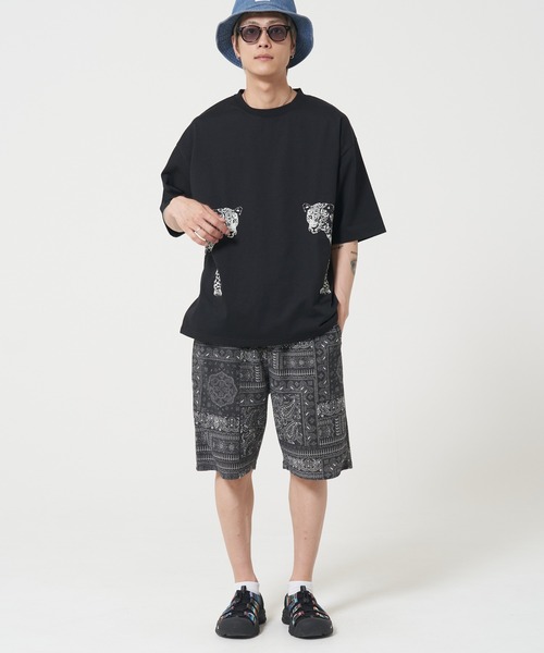 CORISCO(コリスコ)の「アニマルサイドプリントTシャツ(M1)(Tシャツ/カットソー・メンズ・ブルー/オレンジ/ブラック/ダークグリーン/ホワイト/ネイビー/ホワイト系その他2/ホワイト系その他3/ブラック系その他2/ブラック系その他3・MEDIUM/LARGE/X-LARGE)」の22枚目の写真
