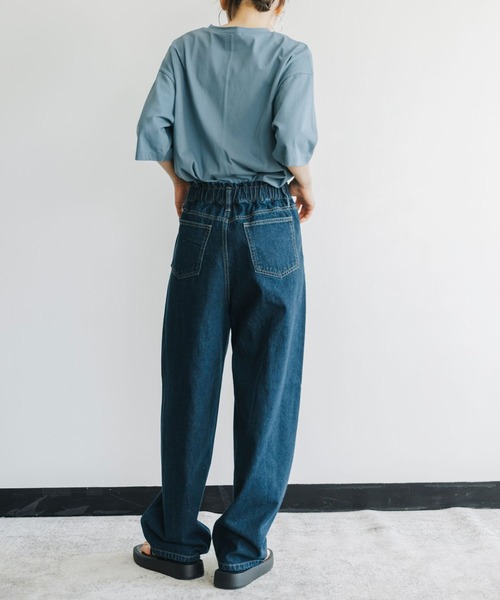refinedworks(リファインドワークス)の「【refinedworks】 旬のレッグラインを描くカーブデニムパンツ(デニムパンツ・レディース・ブルー/ネイビー・FREE)」の19枚目の写真