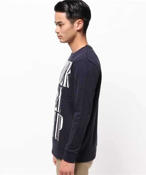 WEGO（ウィゴー）の「WEGO/ビッグロゴプルオーバー（スウェット・メンズ・ネイビー/ブラック・LARGE/MEDIUM）」の4枚目の写真