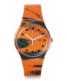 SWATCH（スウォッチ）の「BARNS-GRAHAM'S ORANGE AND RED ON PINK（アナログ腕時計）」