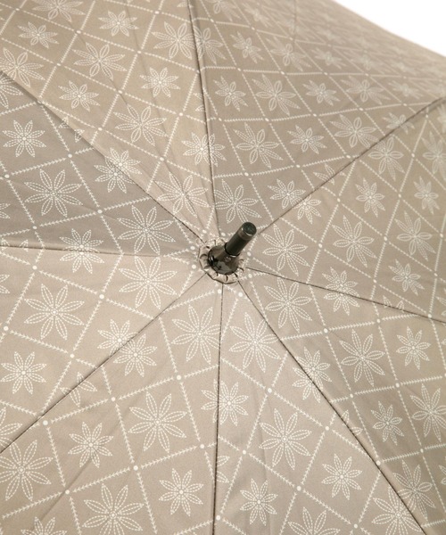 studio CLIP（スタディオクリップ）の「フラワータイル 日傘（長傘・レディース・ホワイト/ブラウン・FREE）」の8枚目の写真