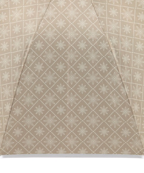 studio CLIP（スタディオクリップ）の「フラワータイル 日傘（長傘・レディース・ホワイト/ブラウン・FREE）」の10枚目の写真