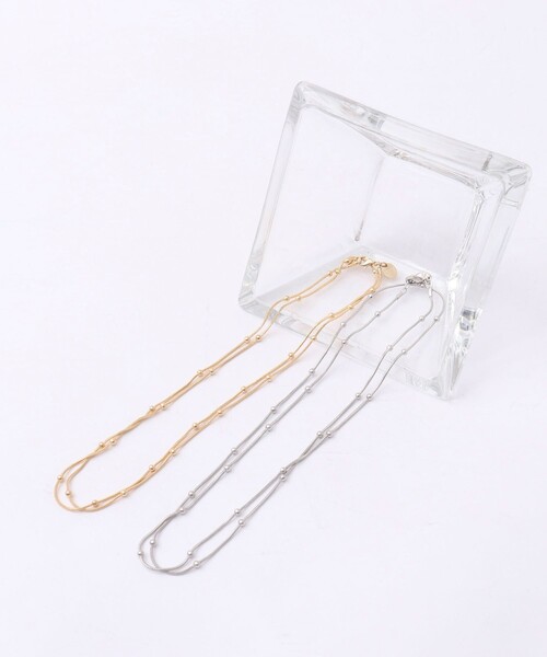 NOLLEY’S(ノーリーズ)の「粒ボールY字アレンジネックレス(ネックレス・レディース・ゴールド/シルバー・FREE)」の9枚目の写真