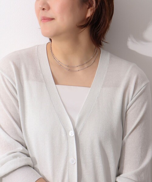 NOLLEY’S(ノーリーズ)の「粒ボールY字アレンジネックレス(ネックレス・レディース・ゴールド/シルバー・FREE)」の17枚目の写真