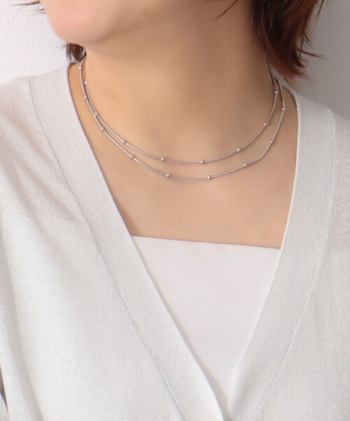 NOLLEY’S(ノーリーズ)の「粒ボールY字アレンジネックレス(ネックレス・レディース・ゴールド/シルバー・FREE)」の18枚目の写真